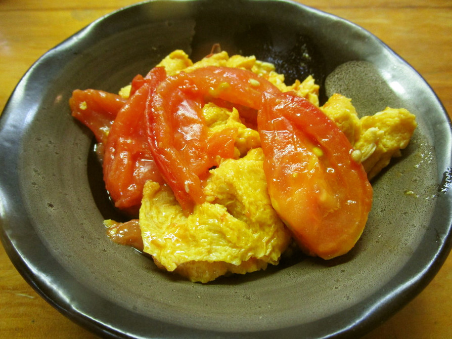 食べやすい！トマトと卵の炒め物の画像