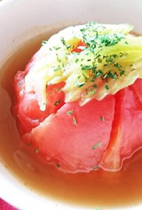 丸ごとトマトスープ(﹡ˆ﹀ˆ﹡)♡