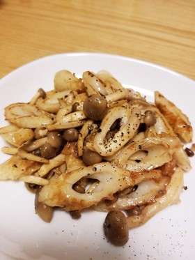 ご飯がすすむ⭐しめじと竹輪のマヨポン炒め