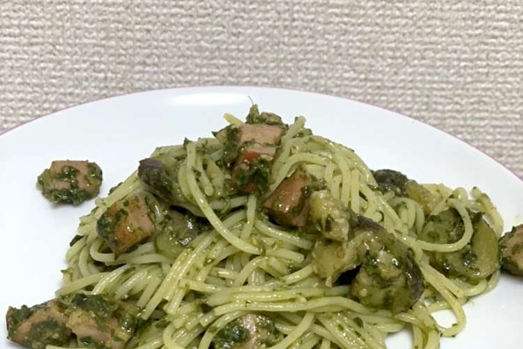 なすとベーコンのジェノベーゼパスタ レシピ 作り方 By みーみ クックパッド 簡単おいしいみんなのレシピが378万品