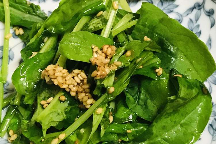 サッと前菜 ルッコラの胡麻炒め レシピ 作り方 By Bistromiti クックパッド 簡単おいしいみんなのレシピが371万品