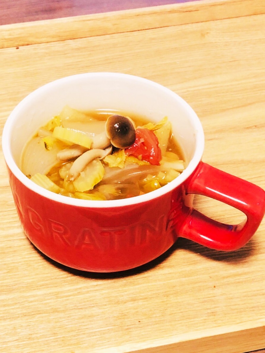 セロリ香る❀野菜たっぷりコンソメスープの画像