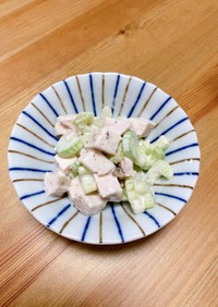 サラダチキンとセロリのマヨ和え★簡単副菜