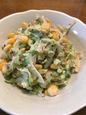 ゴーヤの麺つゆマヨサラダ