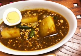 大根と挽肉の 和風カレー
