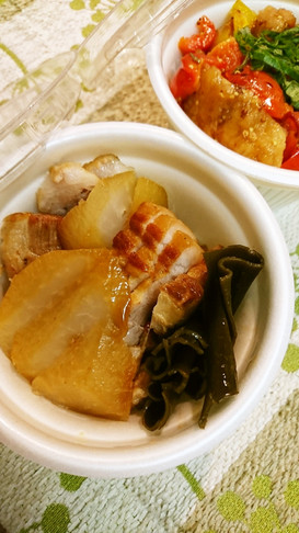 豚バラチャーシュー風大根煮☺♥