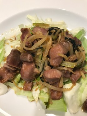 簡単★砂肝ともやしの焼肉のたれ炒め