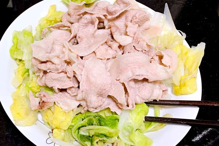 超簡単 豚肉と白菜の冷しゃぶ レシピ 作り方 By じょりょー クックパッド 簡単おいしいみんなのレシピが365万品