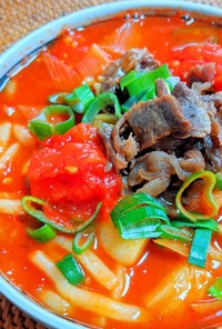 番茄牛肉麺（ファンチェニュウロウミェン）