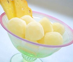 パイナップルのゼリーシャーベット