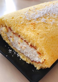 ふわもち♡米粉のチーズロールケーキ