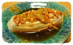 おつまみ☆長ネギ入りピリ辛タレの冷奴