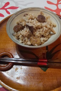 ダイエット⑤栗ときのこの玄米炊き込み御飯