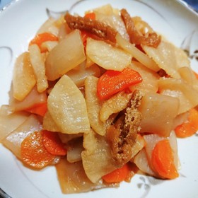 冷凍大根で切り干し大根風煮物