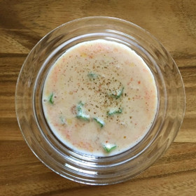 煎り酒と豆乳のスープ