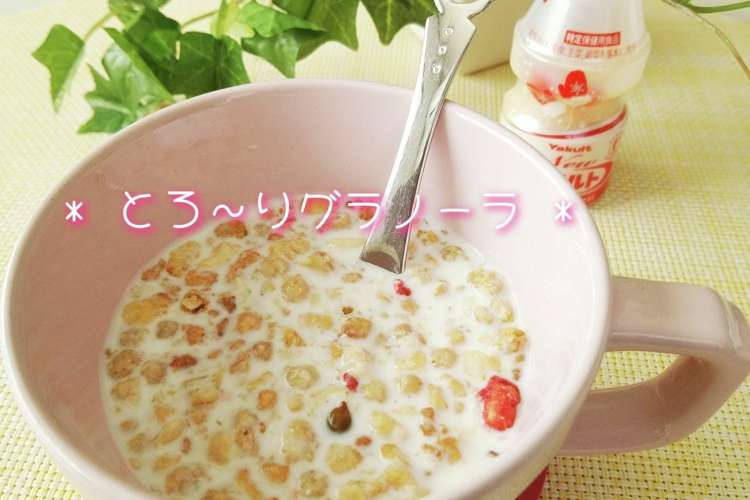ヤクルトでとろーりフルーツグラノーラ レシピ 作り方 By ぱふ クックパッド 簡単おいしいみんなのレシピが356万品