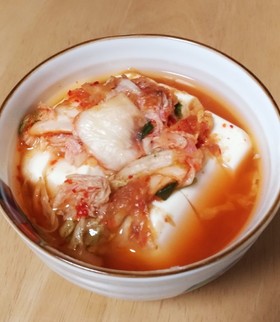 湯豆腐キムチ飯!