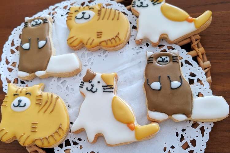 猫のアイシングクッキー