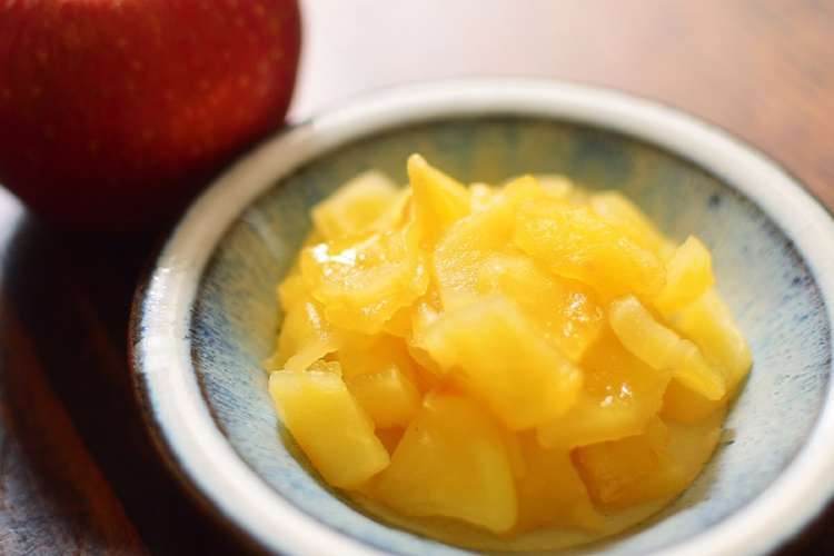 レンジで５分 基本の煮りんご コンポート レシピ 作り方 By 白いエプロンのクマ クックパッド 簡単おいしいみんなのレシピが379万品