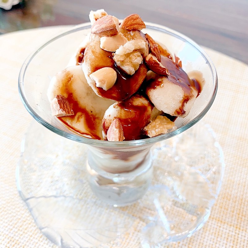 バナナスプリットアイスクリームのレシピ