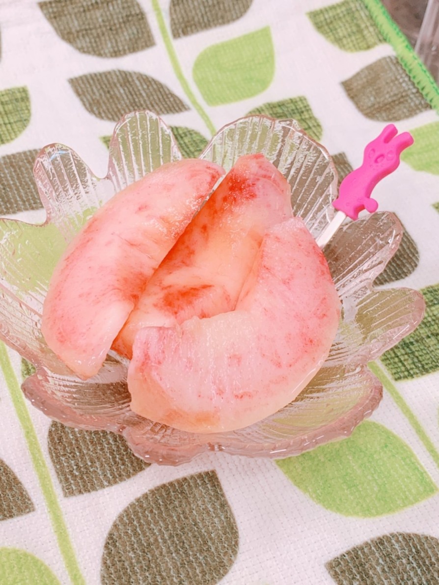 桃の綺麗な切り方の画像