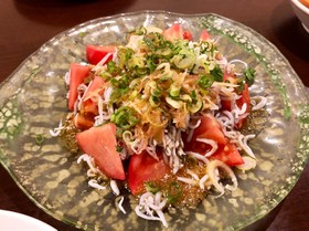 トマトとしらすのさっぱりサラダ