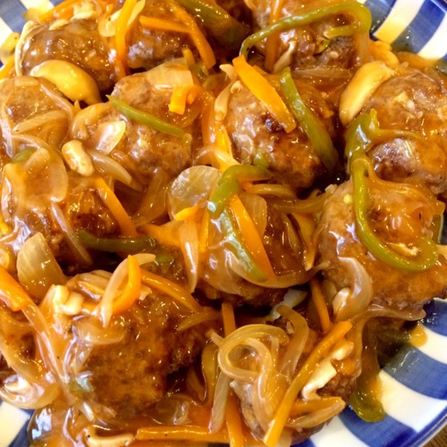 大きな肉団子 野菜甘酢あんかけ レシピ 作り方 By Small クックパッド