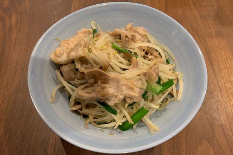 豚こまとニラもやしの中華風炒め レシピ 作り方 By すみよしせい クックパッド 簡単おいしいみんなのレシピが375万品