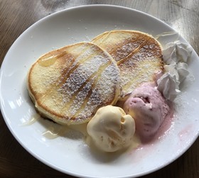 絶品☆ヘルシーリコッタ風パンケーキ