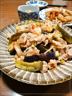 ご飯が進む✿茄子豚キムチ