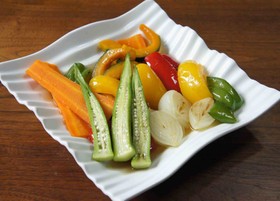 彩野菜の揚げ浸し