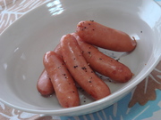 レンジでチン!ウィンナーの白ワイン蒸しの写真