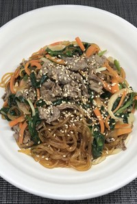 簡単☆乾燥こんにゃくパスタでチャプチェ