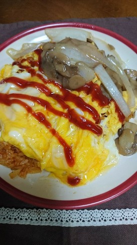 ケチャップライスに味をしっかりつけて