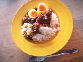 夏野菜とパイナップルのキーマカレー