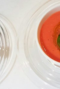 冷凍トマトの冷製スープ