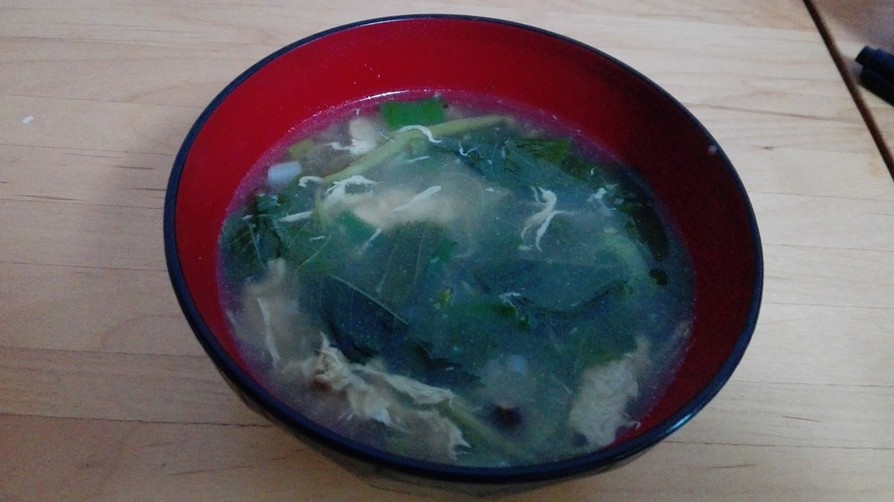 モロヘイヤの中華スープの画像