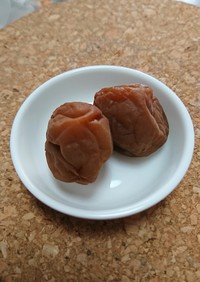 完熟梅シロップの梅で梅干し(覚書)