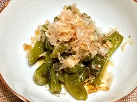 獅子唐のピリ辛炒め煮