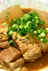 豚バラブロックと大根のカレー煮