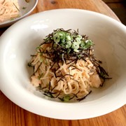明太子とモッツァレラのパスタの写真