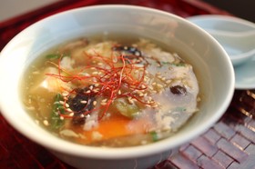 きくらげ・ザーサイ入り具沢山中華スープ