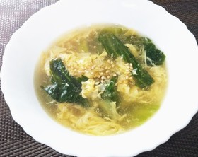 手抜きレタスープ