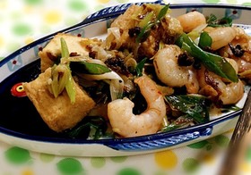 簡単♪ねぎ香る エビと厚揚げのXO醬炒め