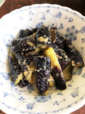 レンジでなすの味噌炒め
