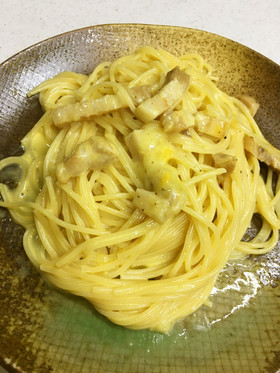 材料を並べるだけ!簡単カルボナーラ