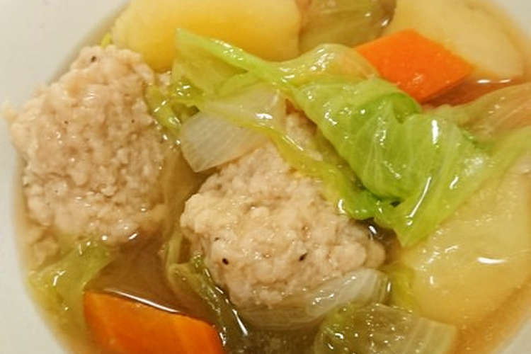 ふわふわ鶏団子の野菜スープ レシピ 作り方 By 里ちんママ クックパッド 簡単おいしいみんなのレシピが379万品