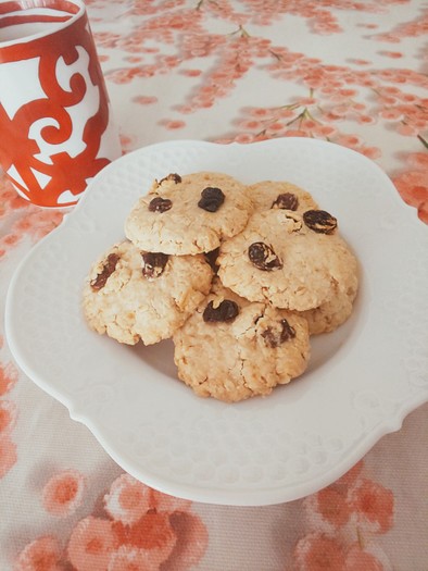 オートミール米粉クッキーの写真