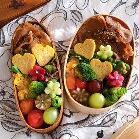 お弁当用♡二人分の簡単生姜焼き