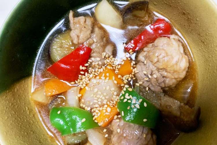 レンジで豚こま団子なす大根の甘酢煮 レシピ 作り方 By Beroneete クックパッド